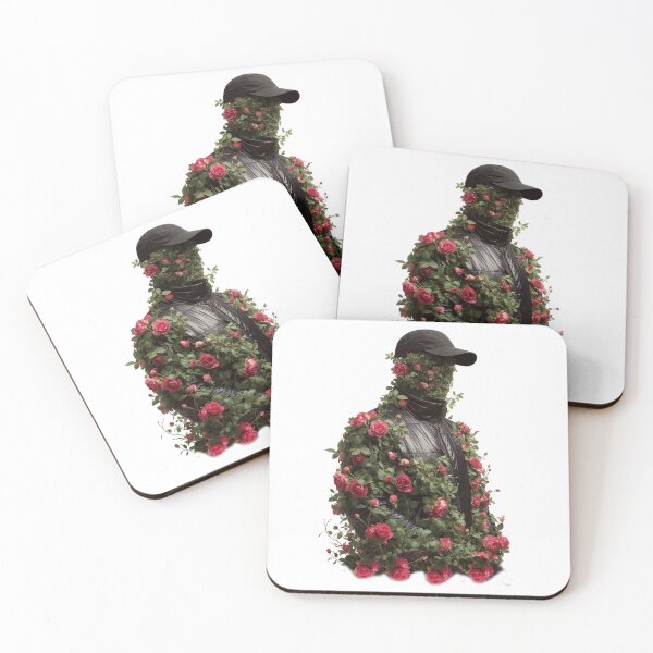 Item preview, Aesthetic Anonymous Man with Flowers – Dreamy & Artistic Portrait designed and sold by Baymang.