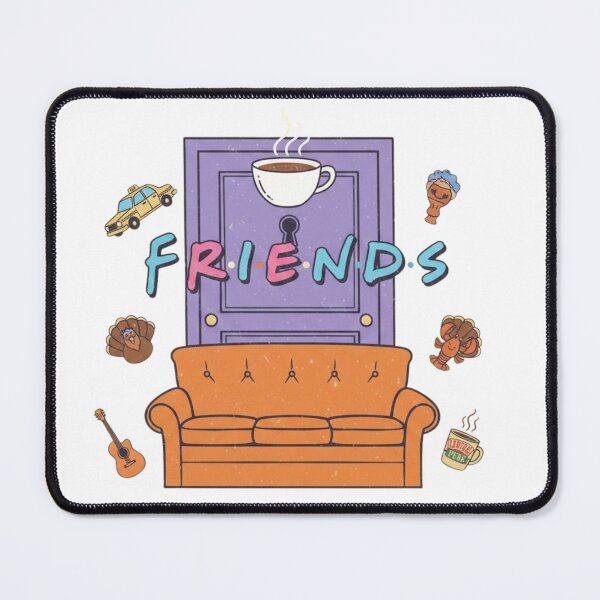Item preview, The FRIENDS Purple Door and Orange Couch Elements" designed and sold by EllsLittleStore.
