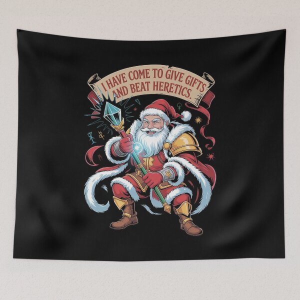 Item preview, I have come to give gifts and beat heretics  - Presents & Heretics Funny Christmas Shirt designed and sold by Tomasz  Siennicki.