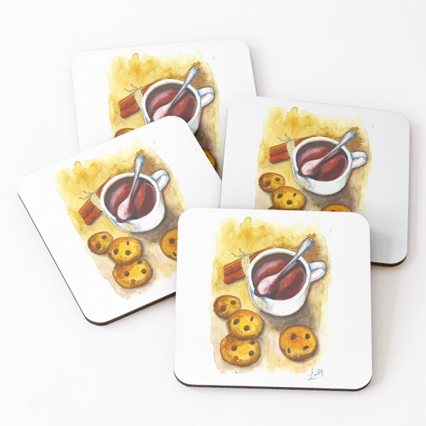 Item preview, Coffee and Cookies - Coffee and cookies - Hot chocolate - hot chocolate designed and sold by LeidySilvaArt.