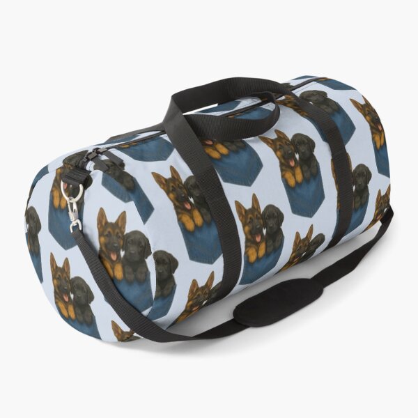 Item preview, Pocket Pups – German Shepherd & Black Lab Peeking From Denim designed and sold by TroyTheTerrific.