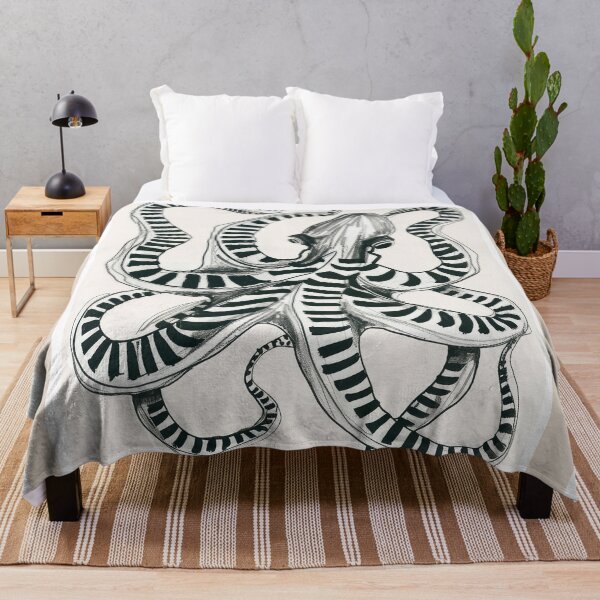 Item preview, Striped Octopus Ink Drawing designed and sold by Branka Kodzoman.