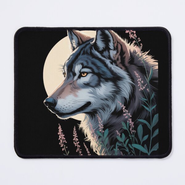 Item preview, Botanical Wolf Women Full Moon Kids Floral Wolf designed and sold by MyzoToyota.