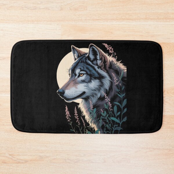 Item preview, Botanical Wolf Women Full Moon Kids Floral Wolf designed and sold by MyzoToyota.