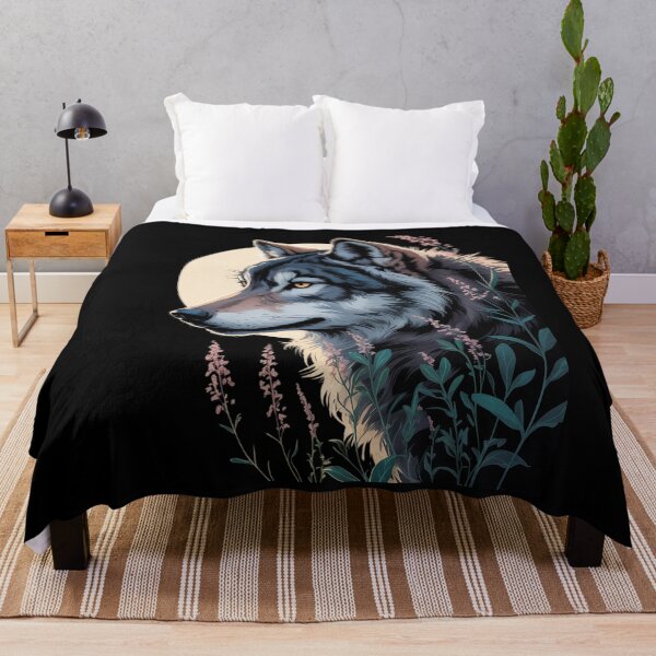 Item preview, Botanical Wolf Women Full Moon Kids Floral Wolf  designed and sold by MyzoToyota.