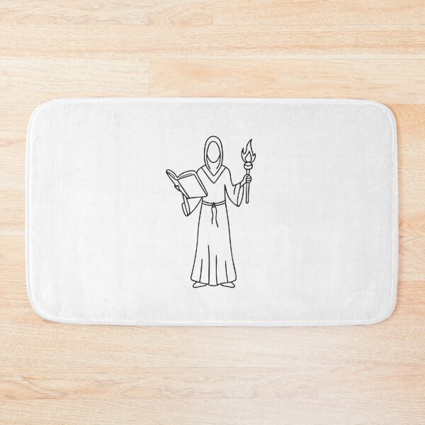 Item preview, A cloaked figure lifting a torch while flipping through a thick book designed and sold by rasagamastore.