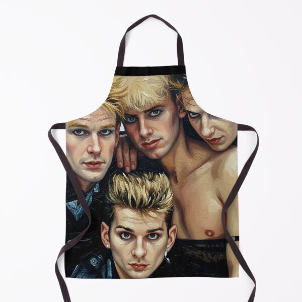 Item preview, 80s Synth-Pop New Wave Band Portrait | Dark Romanticism Oil Painting Art | Retro Music Pop Culture designed and sold by Art's Diner.