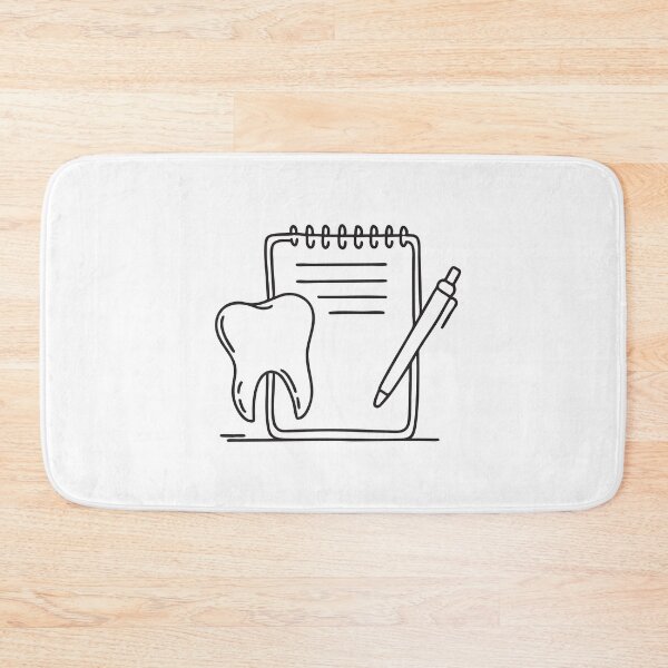 Item preview, A single tooth placed near a notepad and pen designed and sold by rasagamastore.