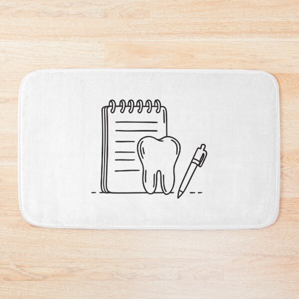 Item preview, A single tooth placed near a notepad and pen designed and sold by rasagamastore.