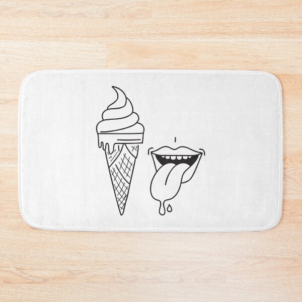 Item preview, A tongue near a dripping ice cream cone designed and sold by rasagamastore.
