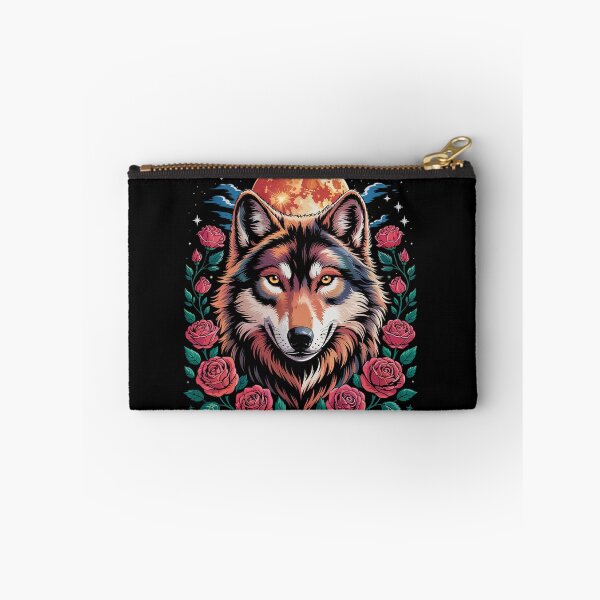 Item preview, Botanical Wolf Women Roses Full Moon Kids Floral Wolf1  designed and sold by MyzoToyota.