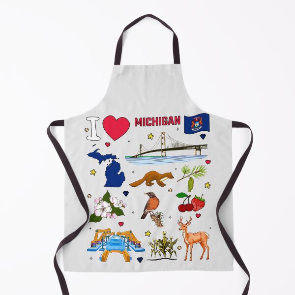 Item preview, Michigan State Pride, Iconic Landmarks & Wildlife Collage designed and sold by mashmosh.