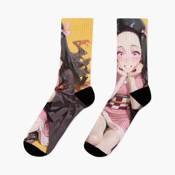 Item preview, Nezuko Kamado Demon Slayer Cute Smile Anime Girl designed and sold by thedarvills.