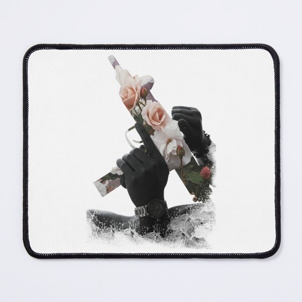 Item preview, Floral Uzi – Contrasting Beauty & Power Art Illustration designed and sold by Baymang.