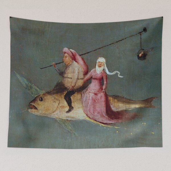 Item preview, Couple Riding a Fish designed and sold by SharonTheFirst.