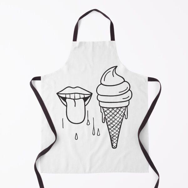 Item preview, A tongue sticking out close to an ice cream cone with drips designed and sold by rasagamastore.