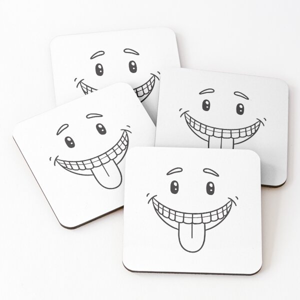 Item preview, A tongue poking between teeth beside a smirk designed and sold by rasagamastore.