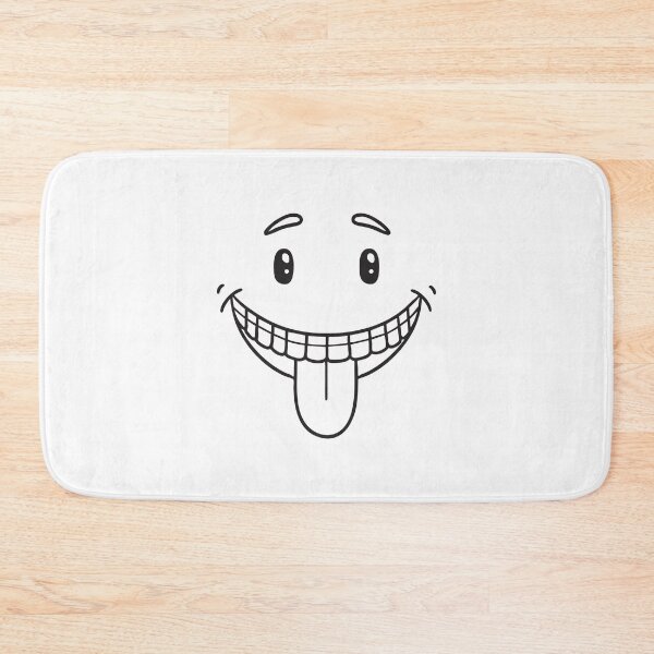 Item preview, A tongue poking between teeth beside a smirk designed and sold by rasagamastore.