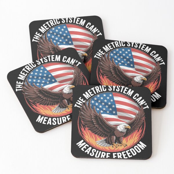 Item preview, The Metric System Can't Measure Freedom Eagle USA Flag Meme  designed and sold by InspiredFoul.