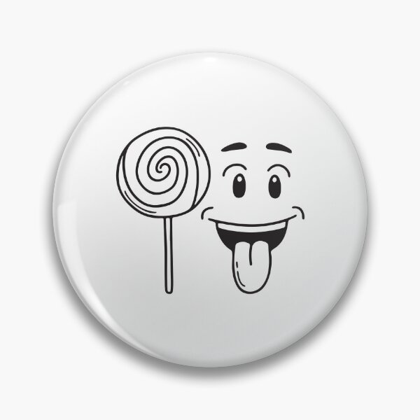 Item preview, A tongue sticking out beside a lollipop designed and sold by rasagamastore.