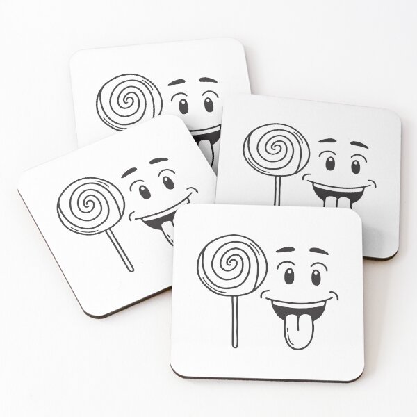Item preview, A tongue sticking out beside a lollipop designed and sold by rasagamastore.