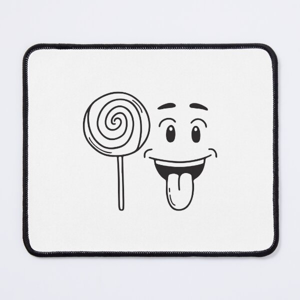 Item preview, A tongue sticking out beside a lollipop designed and sold by rasagamastore.