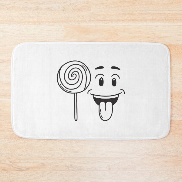 Item preview, A tongue sticking out beside a lollipop designed and sold by rasagamastore.