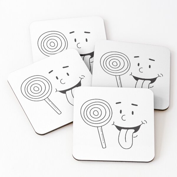Item preview, A tongue sticking out beside a lollipop candy designed and sold by rasagamastore.
