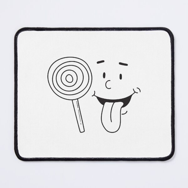 Item preview, A tongue sticking out beside a lollipop candy designed and sold by rasagamastore.