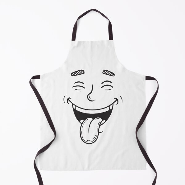 Item preview, A doodle of a smiling face with a tongue poking out in laughter designed and sold by rasagamastore.