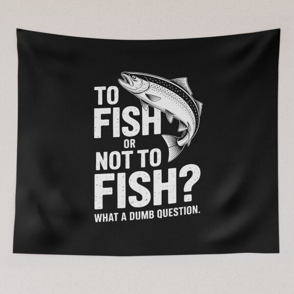 Item preview, To Fish Or Not To Fish - Fishing Lover Fisherman Angling  designed and sold by InspiredFoul.