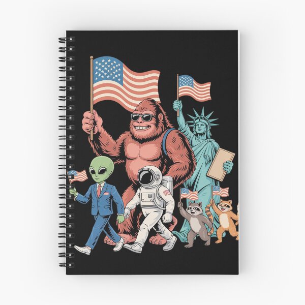 Item preview, Vintage 4th Of July Sasquatch Raccoon Funny 4th Of July  designed and sold by InspiredFoul.