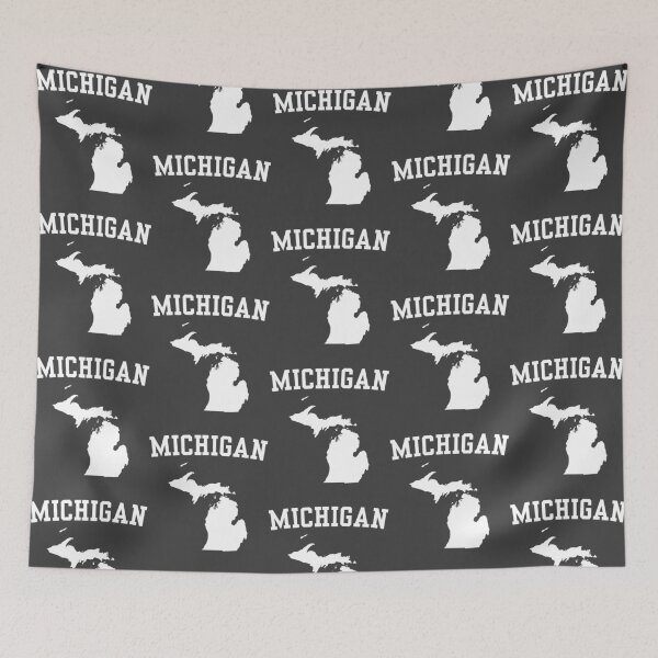 Item preview, Classic Michigan Map Silhouette - State Pride & Great Lakes Fan designed and sold by mashmosh.
