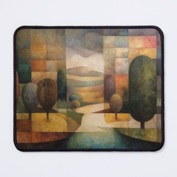 Item preview, Abstract Landscape with Geometric Trees designed and sold by lautir.