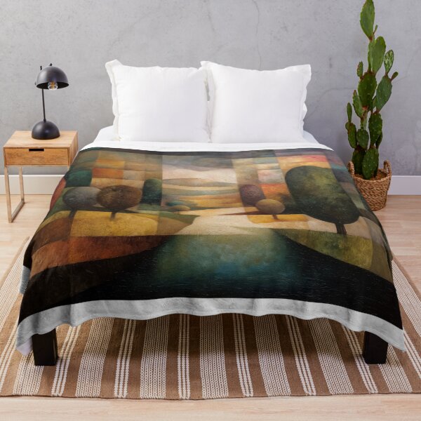 Item preview, Abstract Landscape with Geometric Trees designed and sold by lautir.