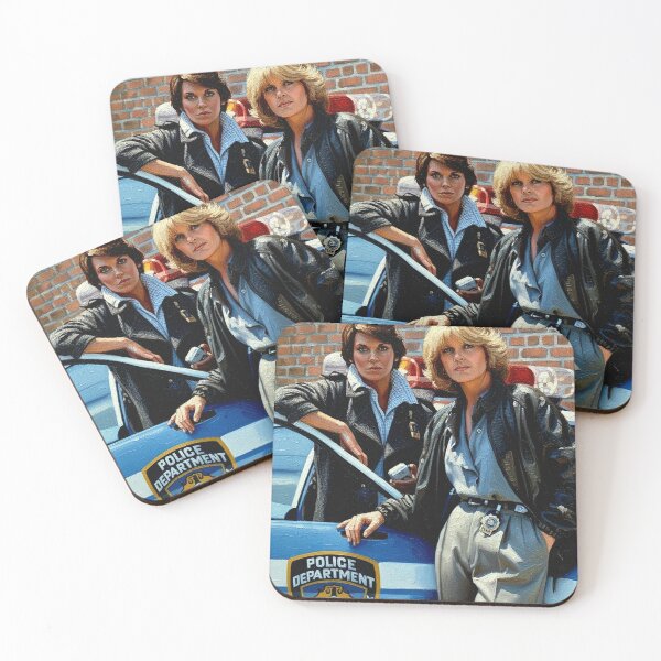 Item preview, 80s Classic TV Female Detectives Art | Police Duo Oil Painting | Cagney and Lacey Tribute designed and sold by Art's Diner.