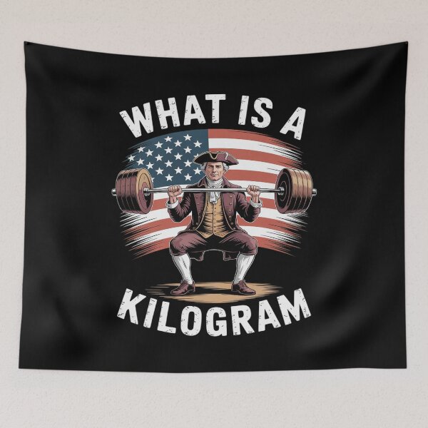 Item preview, What Is A Kilogram Funny 4th of July USA American Flag  designed and sold by InspiredFoul.