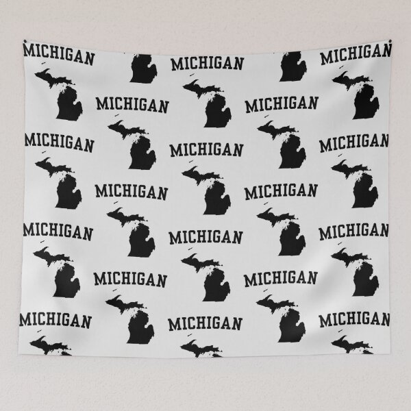 Item preview, Classic Michigan Map Silhouette – Great Lakes State Pride designed and sold by mashmosh.