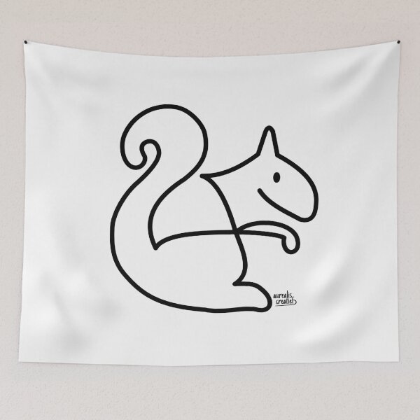 Item preview, Squirrel - Dynamic Stylish Line art designed and sold by Aurealis Creatief.