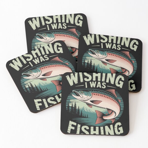 Item preview, Wishing I Was Fishing - Fisherman Fish Lover Angling  designed and sold by InspiredFoul.