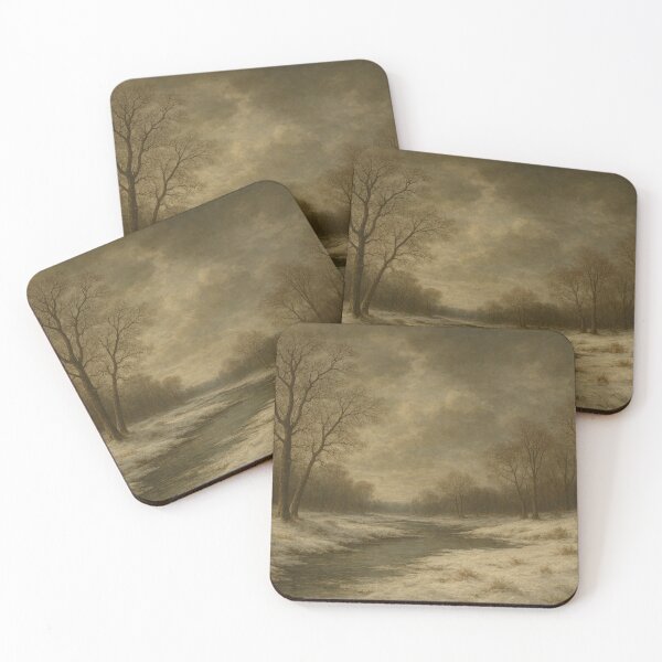 Item preview, Quiet river landscape in winter designed and sold by Sigtrix.