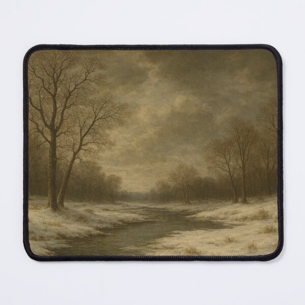 Item preview, Quiet river landscape in winter designed and sold by Sigtrix.