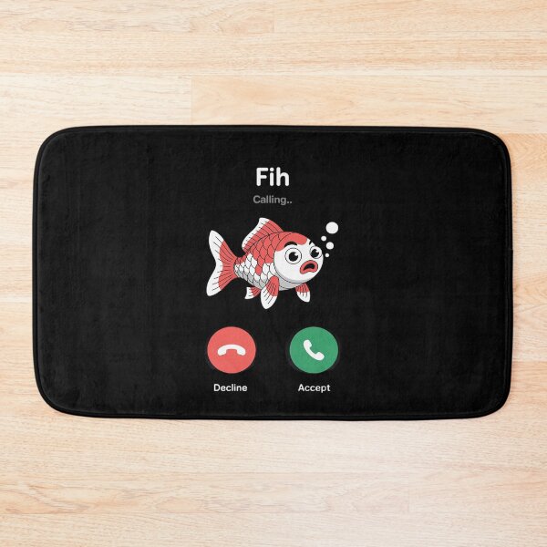 Item preview, Womens Fih Calling Remind me Message Decline Accept Phone Call Fish  designed and sold by InspiredFoul.