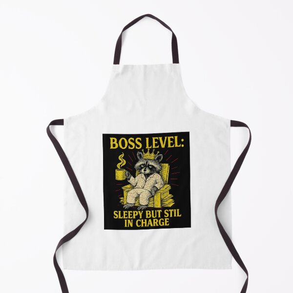 Item preview, Boss Level Sleepy But Still in Charge – Funny Raccoon Mug designed and sold by inkfluenceart.