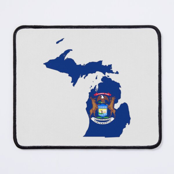 Item preview, Mitten State Pride, Michigan State Flag & Outline Design designed and sold by mashmosh.