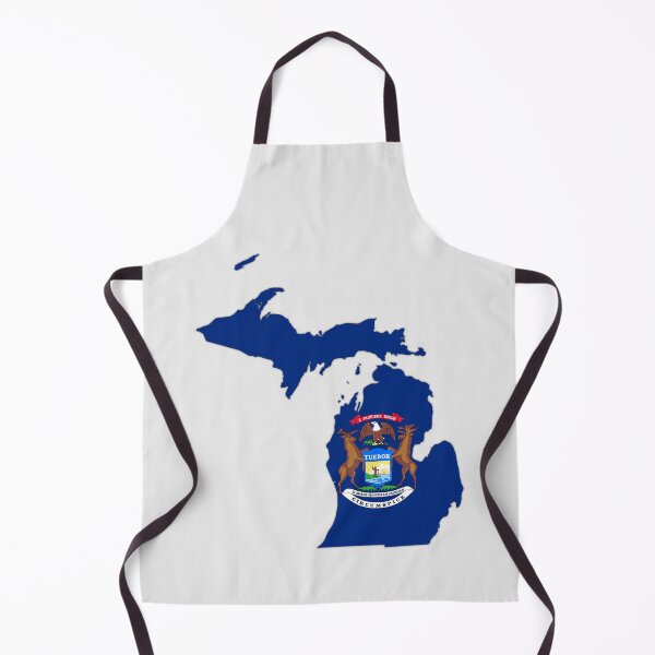 Item preview, Mitten State Pride, Michigan State Flag & Outline Design designed and sold by mashmosh.