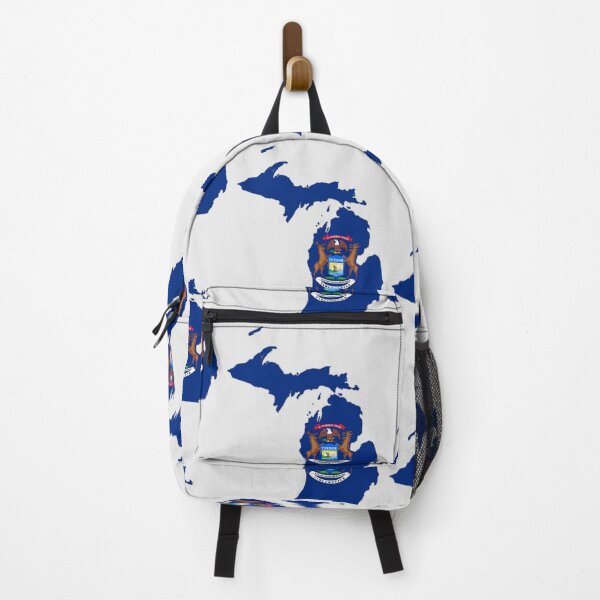 Item preview, Mitten State Pride, Michigan State Flag & Outline Design designed and sold by mashmosh.
