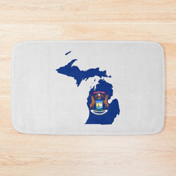 Item preview, Mitten State Pride, Michigan State Flag & Outline Design designed and sold by mashmosh.