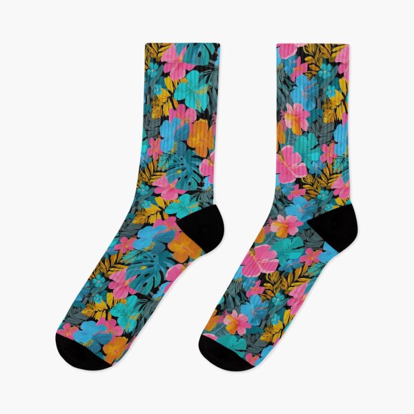 Item preview, Colorful Vibrant Tropical Floral Pattern For Floral Theme designed and sold by RoyalStarsPatts.