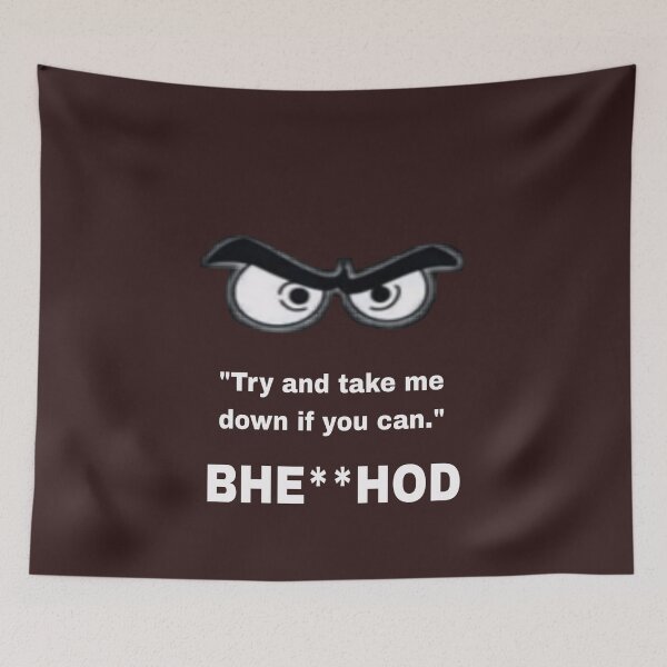 Item preview, "Try and Take Me Down - Savage Eyes Bold Quote Design" designed and sold by UrbanEchoHub.